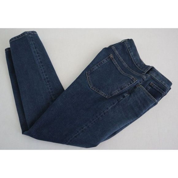 Everlane Uniform Men's Sz 31x28 Dark Blue Mid Rise Skinny Straight Jeans $98+ - Picture 9 of 9